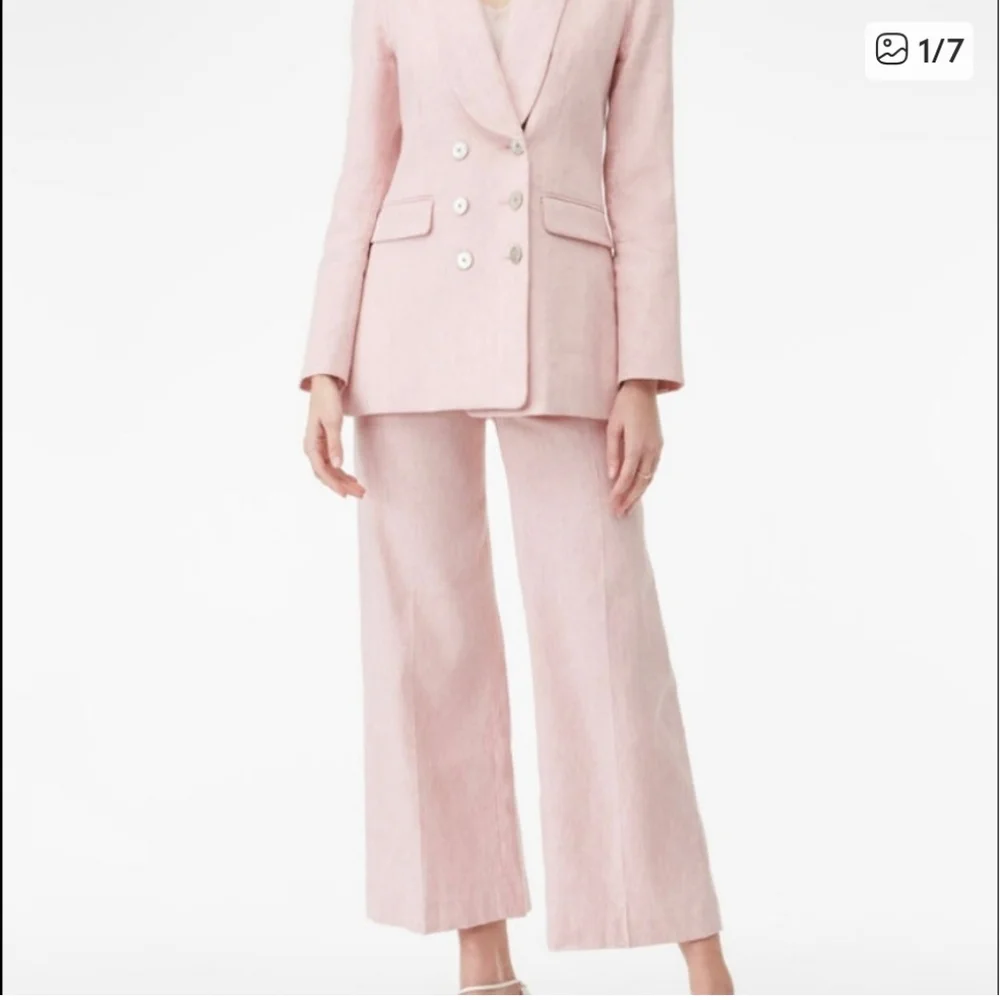 REBECCA TAYLOR SLUB SUIT PANT - Picture 2 of 8